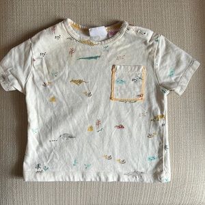 Zara 3-6m animal print t-shirt